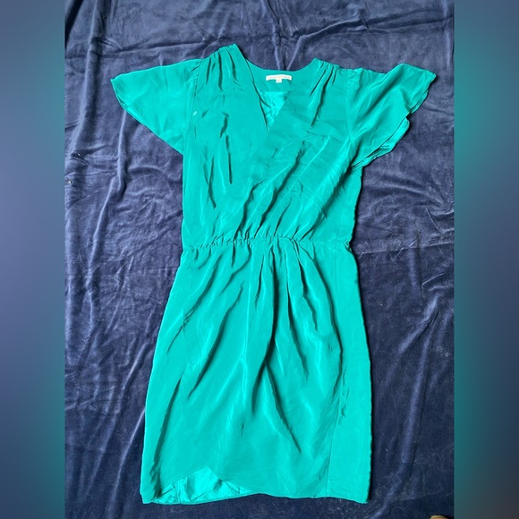Make Offers - Amanda Uprichard Teal Silk Dress size Large 🩵 - Picture 5 of 9